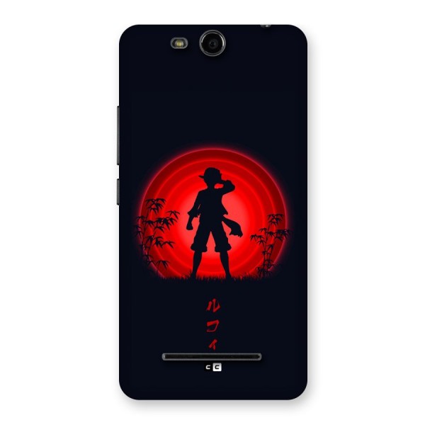 Dark Red Luffy Back Case for Canvas Juice 3 Q392