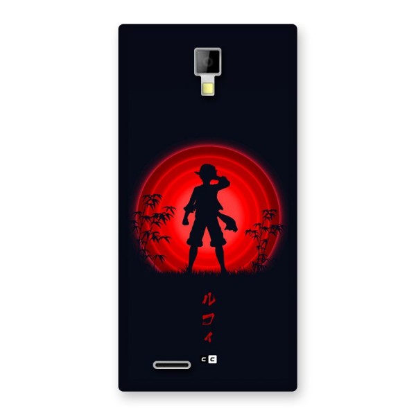 Dark Red Luffy Back Case for Canvas Xpress A99