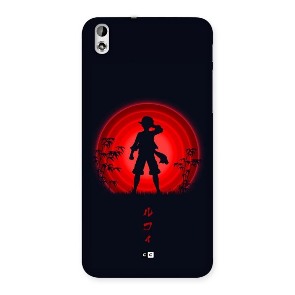 Dark Red Luffy Back Case for Desire 816