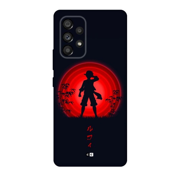 Dark Red Luffy Back Case for Galaxy A53 5G