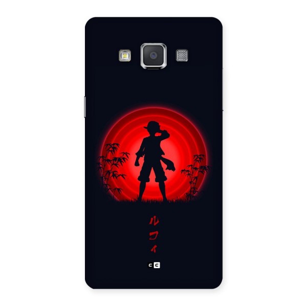 Dark Red Luffy Back Case for Galaxy Grand 3