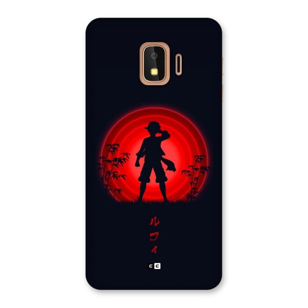 Dark Red Luffy Back Case for Galaxy J2 Core