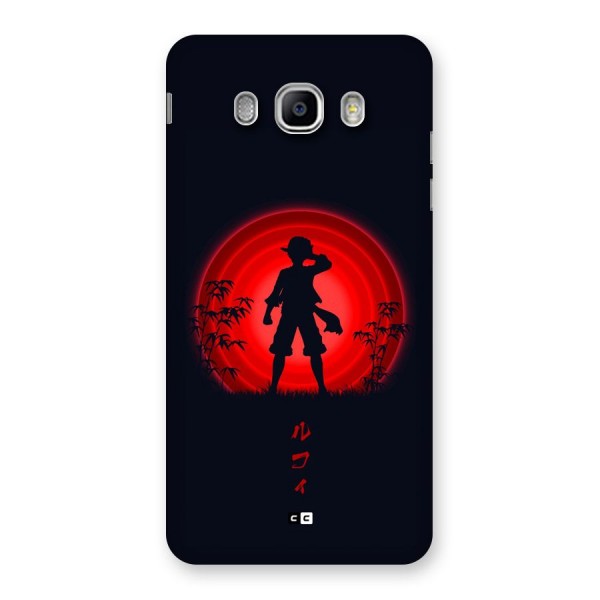 Dark Red Luffy Back Case for Galaxy J5 2016