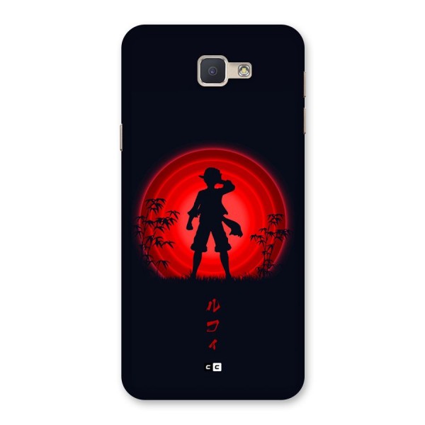 Dark Red Luffy Back Case for Galaxy J5 Prime