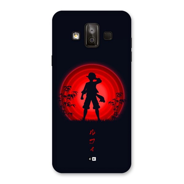Dark Red Luffy Back Case for Galaxy J7 Duo
