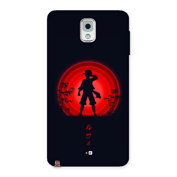Dark Red Luffy Back Case for Galaxy Note 3