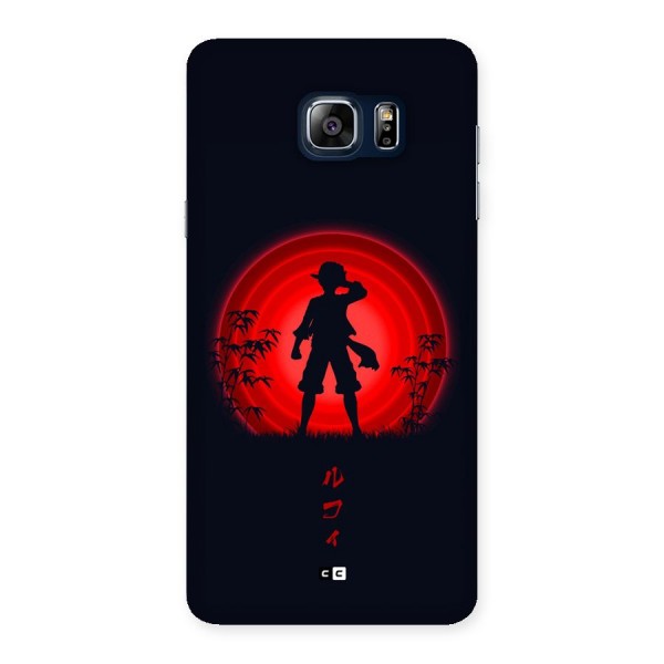 Dark Red Luffy Back Case for Galaxy Note 5