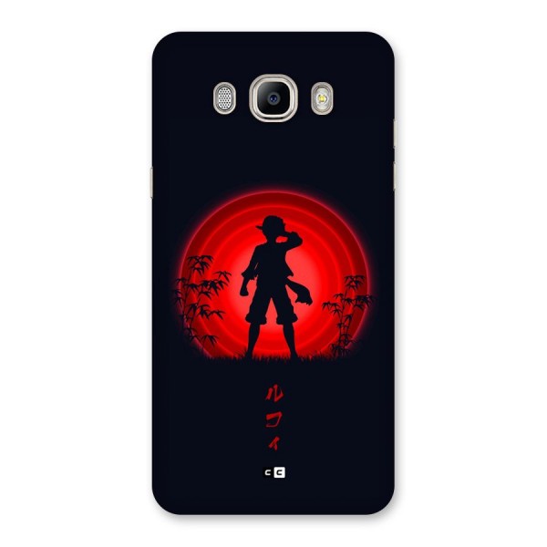 Dark Red Luffy Back Case for Galaxy On8