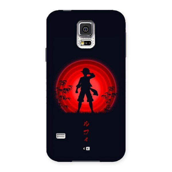 Dark Red Luffy Back Case for Galaxy S5