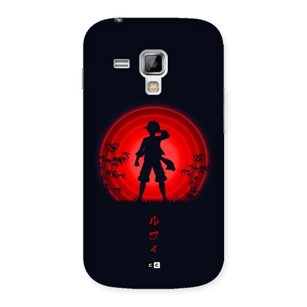 Dark Red Luffy Back Case for Galaxy S Duos
