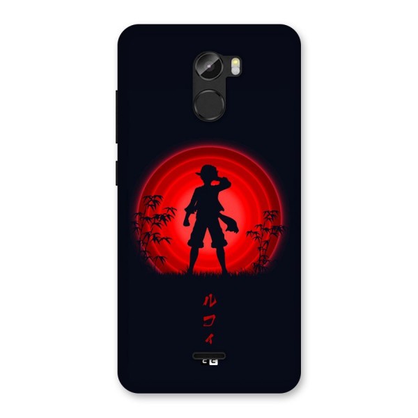 Dark Red Luffy Back Case for Gionee X1
