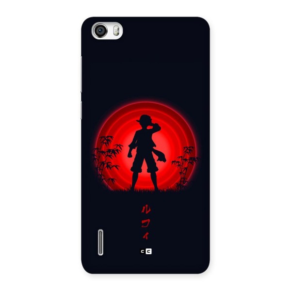 Dark Red Luffy Back Case for Honor 6