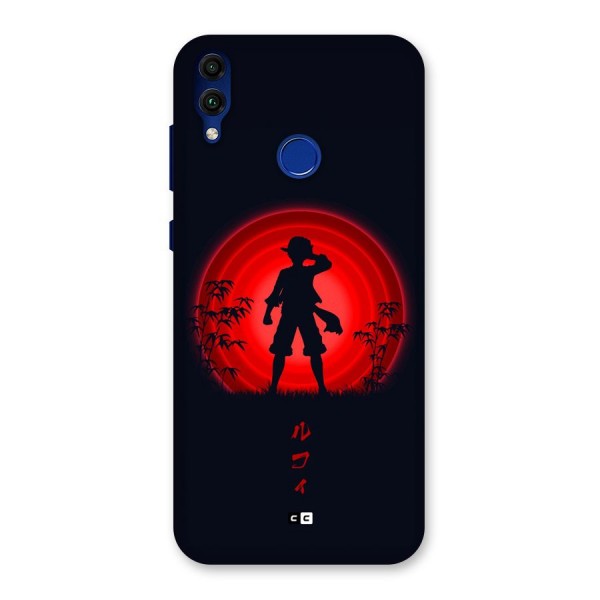 Dark Red Luffy Back Case for Honor 8C