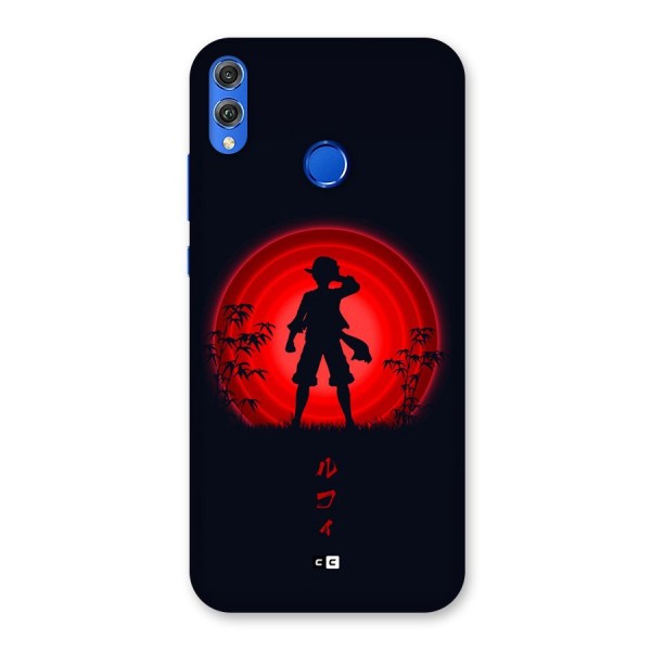 Dark Red Luffy Back Case for Honor 8X