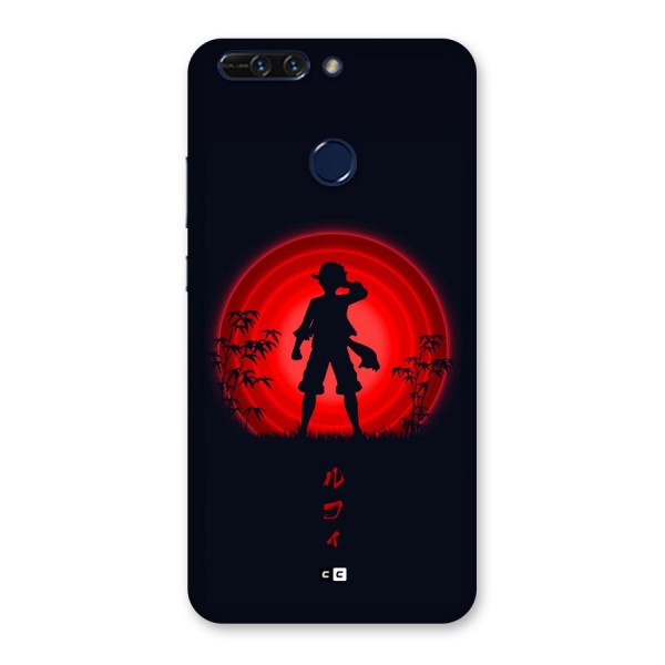 Dark Red Luffy Back Case for Honor 8 Pro