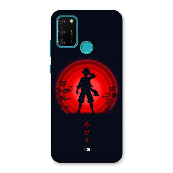 Dark Red Luffy Back Case for Honor 9A