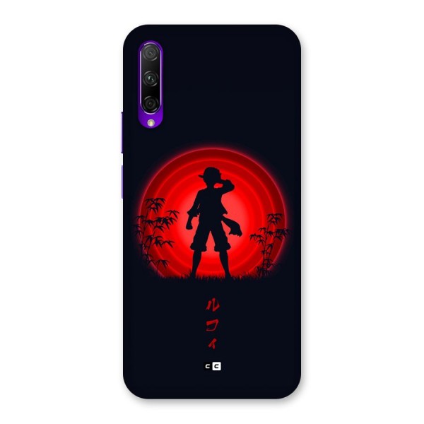 Dark Red Luffy Back Case for Honor 9X Pro