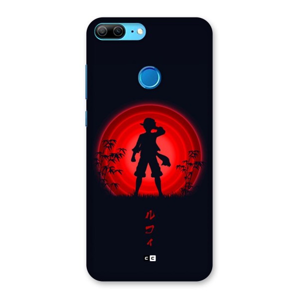 Dark Red Luffy Back Case for Honor 9 Lite