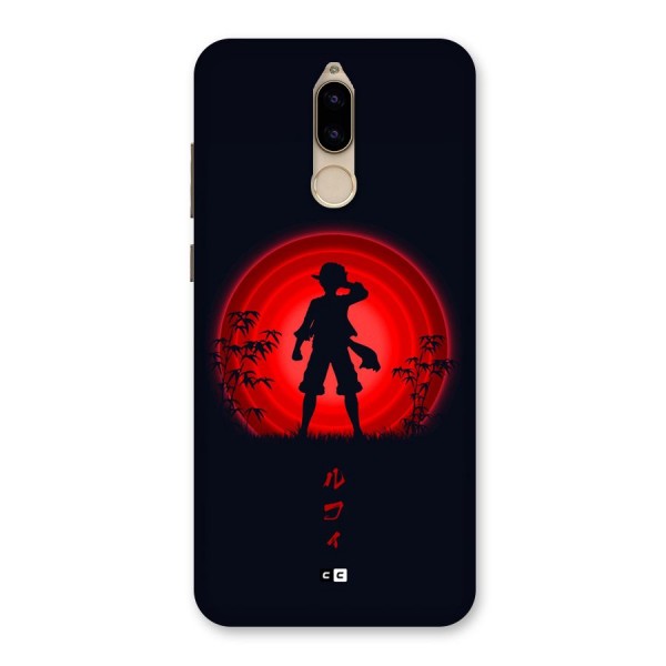 Dark Red Luffy Back Case for Honor 9i