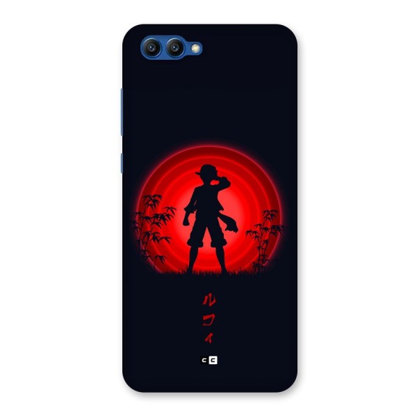 Dark Red Luffy Back Case for Honor View 10
