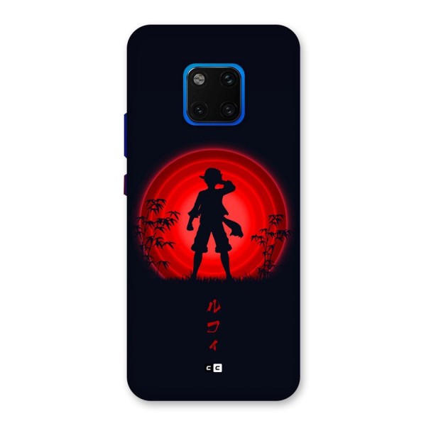 Dark Red Luffy Back Case for Huawei Mate 20 Pro
