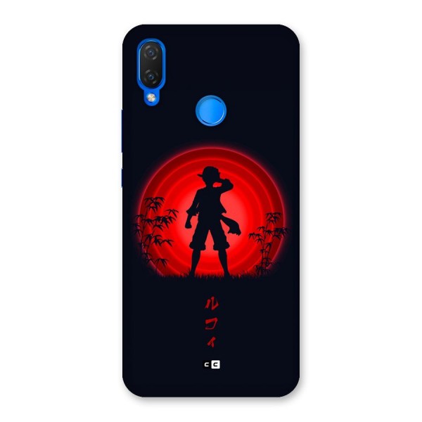Dark Red Luffy Back Case for Huawei P Smart Plus