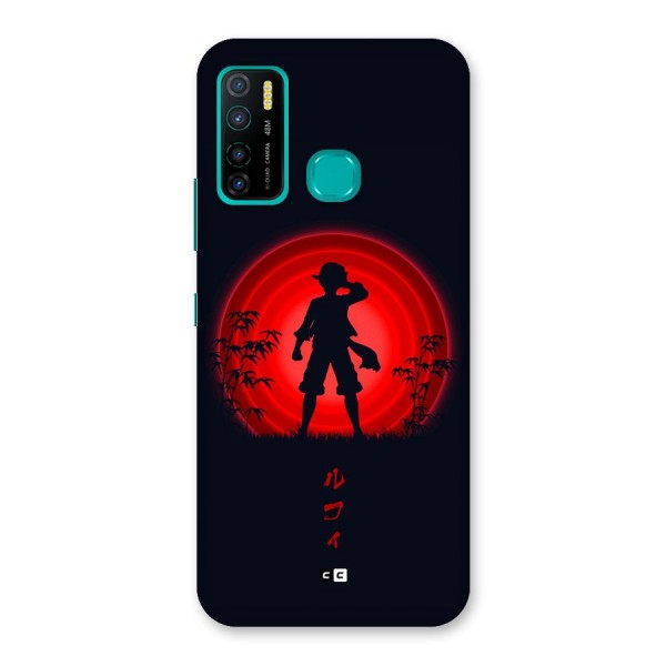 Dark Red Luffy Back Case for Infinix Hot 9 Pro