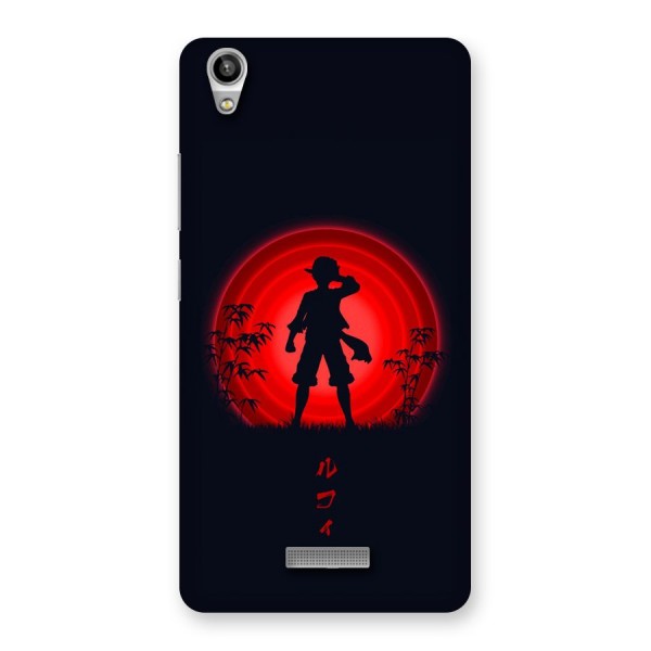 Dark Red Luffy Back Case for Lava Pixel V1