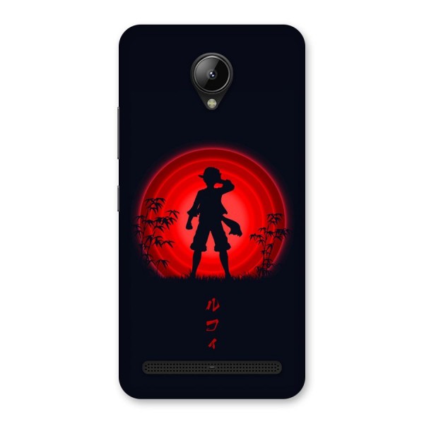 Dark Red Luffy Back Case for Lenovo C2