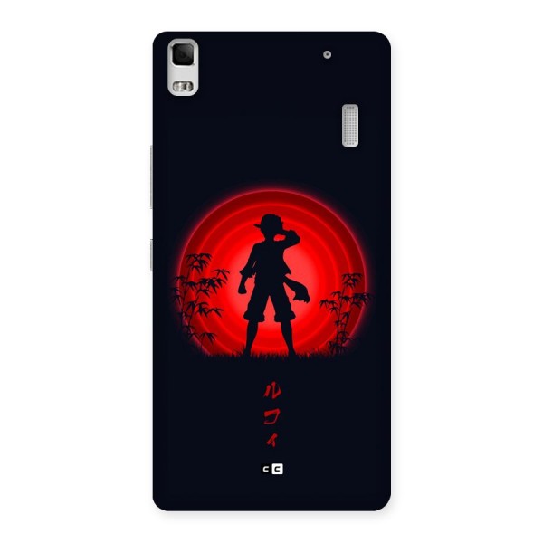 Dark Red Luffy Back Case for Lenovo K3 Note