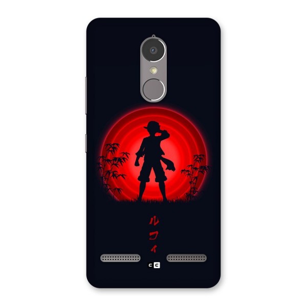 Dark Red Luffy Back Case for Lenovo K6