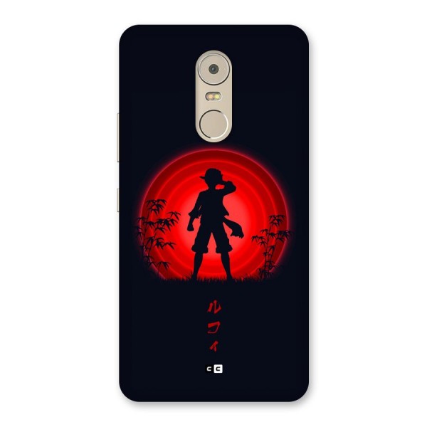 Dark Red Luffy Back Case for Lenovo K6 Note