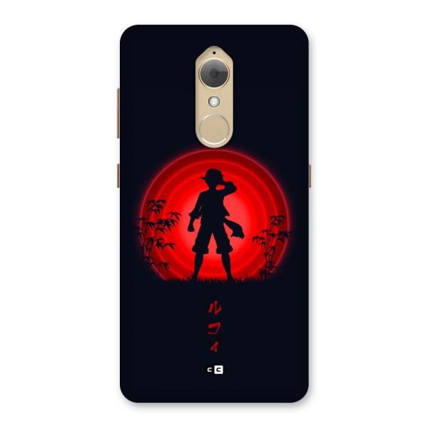 Dark Red Luffy Back Case for Lenovo K8