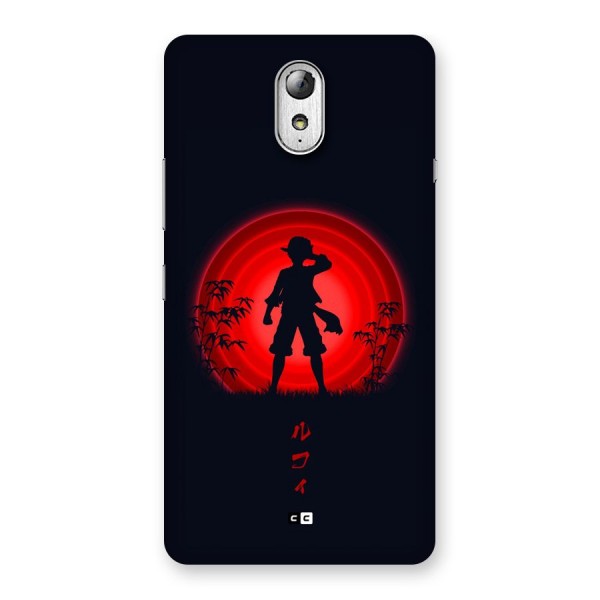 Dark Red Luffy Back Case for Lenovo Vibe P1M