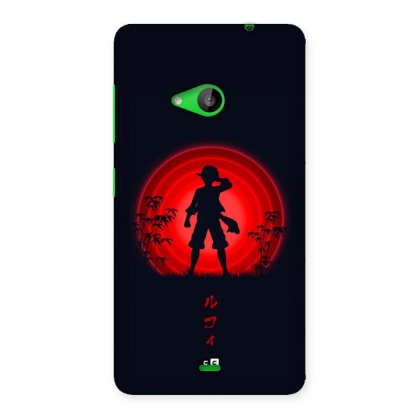 Dark Red Luffy Back Case for Lumia 535