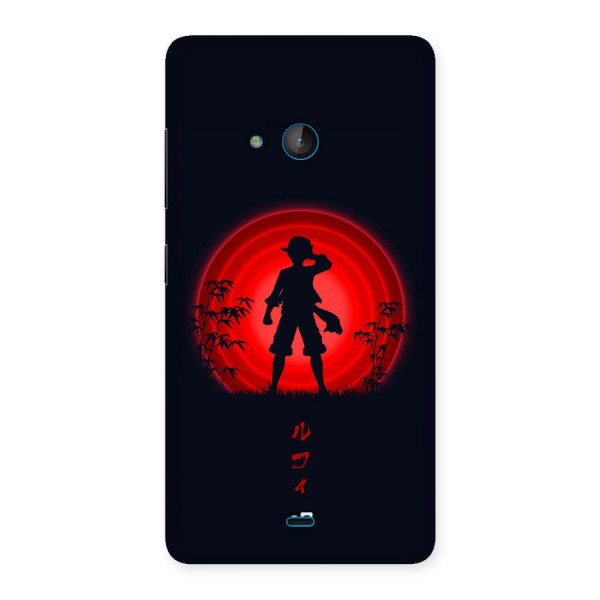 Dark Red Luffy Back Case for Lumia 540