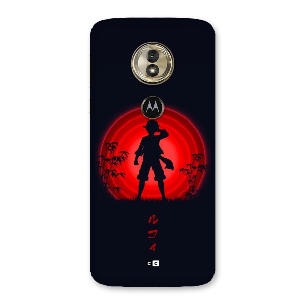 Dark Red Luffy Back Case for Moto G6 Play