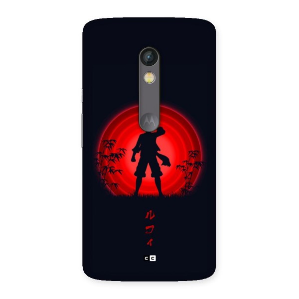 Dark Red Luffy Back Case for Moto X Play