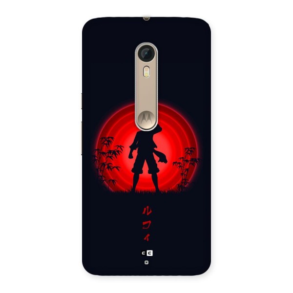 Dark Red Luffy Back Case for Moto X Style