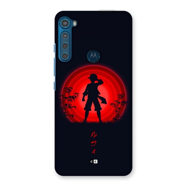 Dark Red Luffy Back Case for Motorola One Fusion Plus