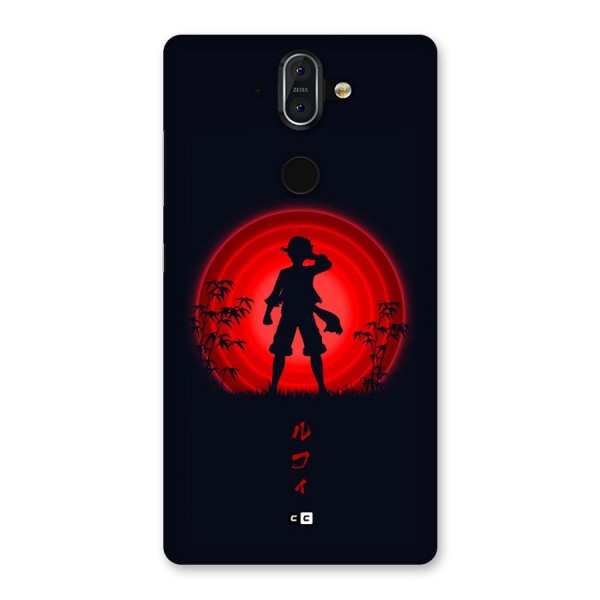 Dark Red Luffy Back Case for Nokia 8 Sirocco