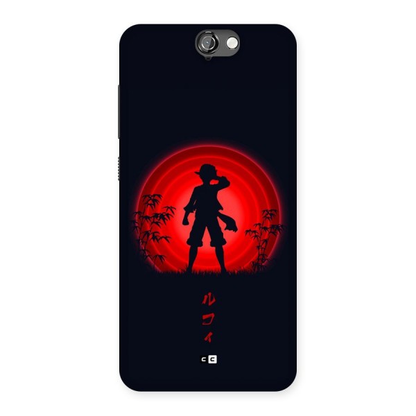 Dark Red Luffy Back Case for One A9