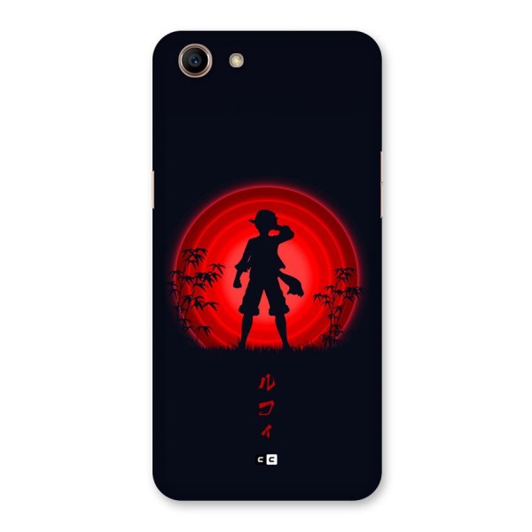 Dark Red Luffy Back Case for Oppo A83 (2018)