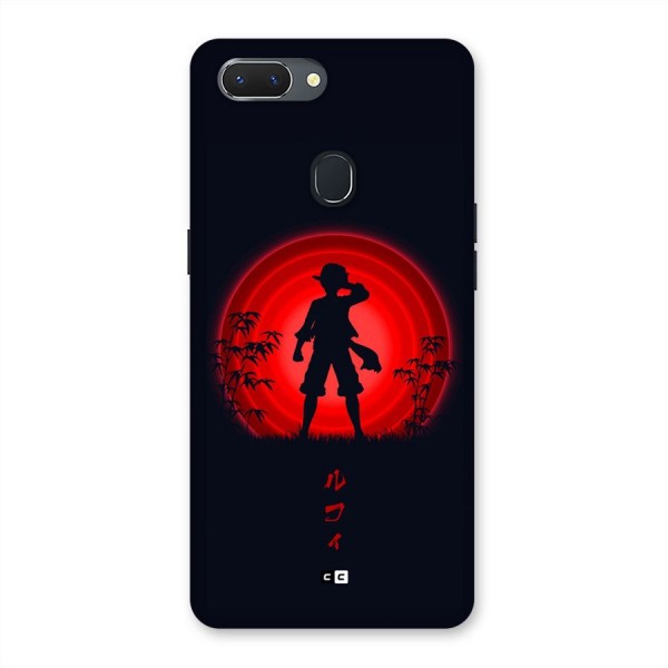 Dark Red Luffy Back Case for Realme 2