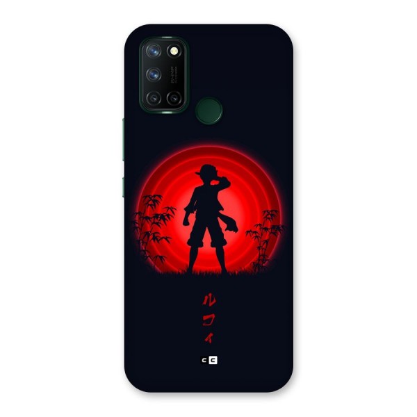 Dark Red Luffy Back Case for Realme C17