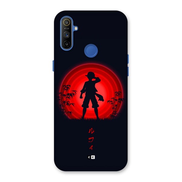 Dark Red Luffy Back Case for Realme Narzo 10A