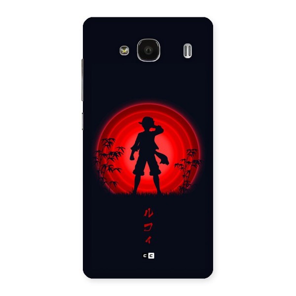 Dark Red Luffy Back Case for Redmi 2s