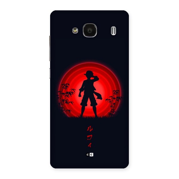 Dark Red Luffy Back Case for Redmi 2s