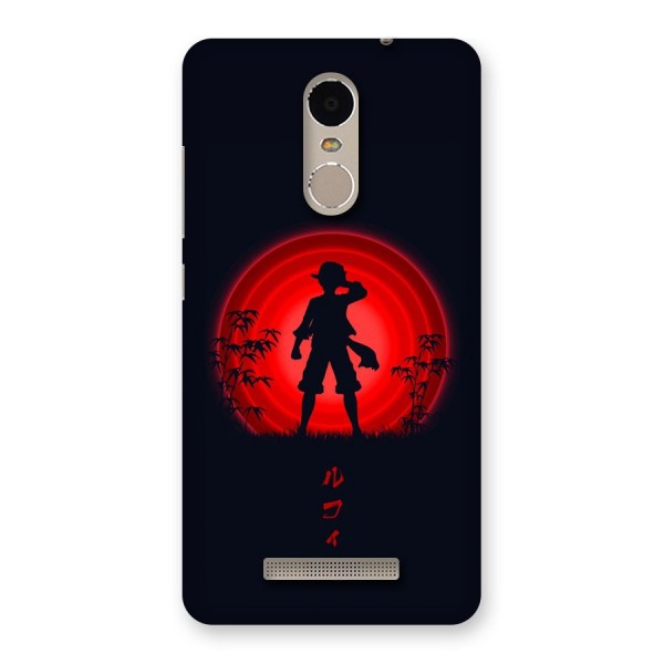 Dark Red Luffy Back Case for Redmi Note 3