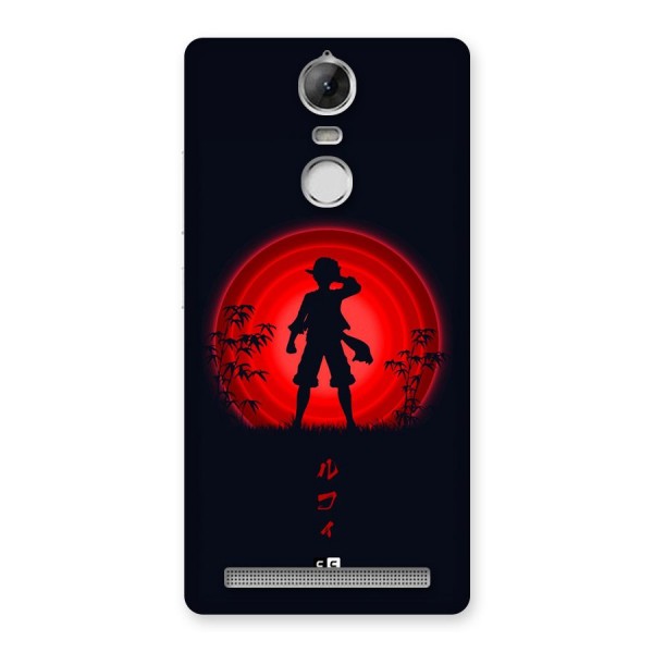 Dark Red Luffy Back Case for Vibe K5 Note